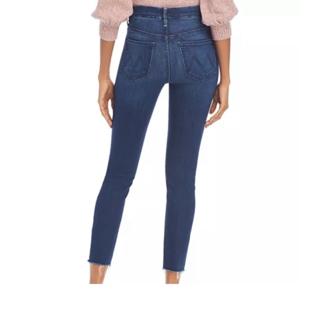 MOTHER High Rise Dark Blue Jeans